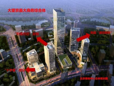 綠地中心260米高鄰阿里巴巴，豪裝覽京城美景，同比銀泰霄8大